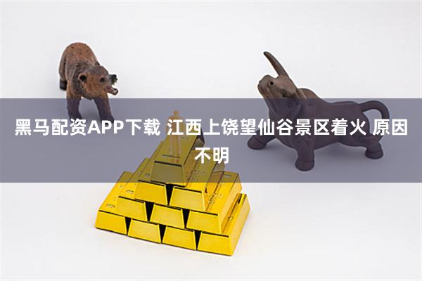 黑马配资APP下载 江西上饶望仙谷景区着火 原因不明
